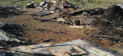 Verwoest huis Roemenië